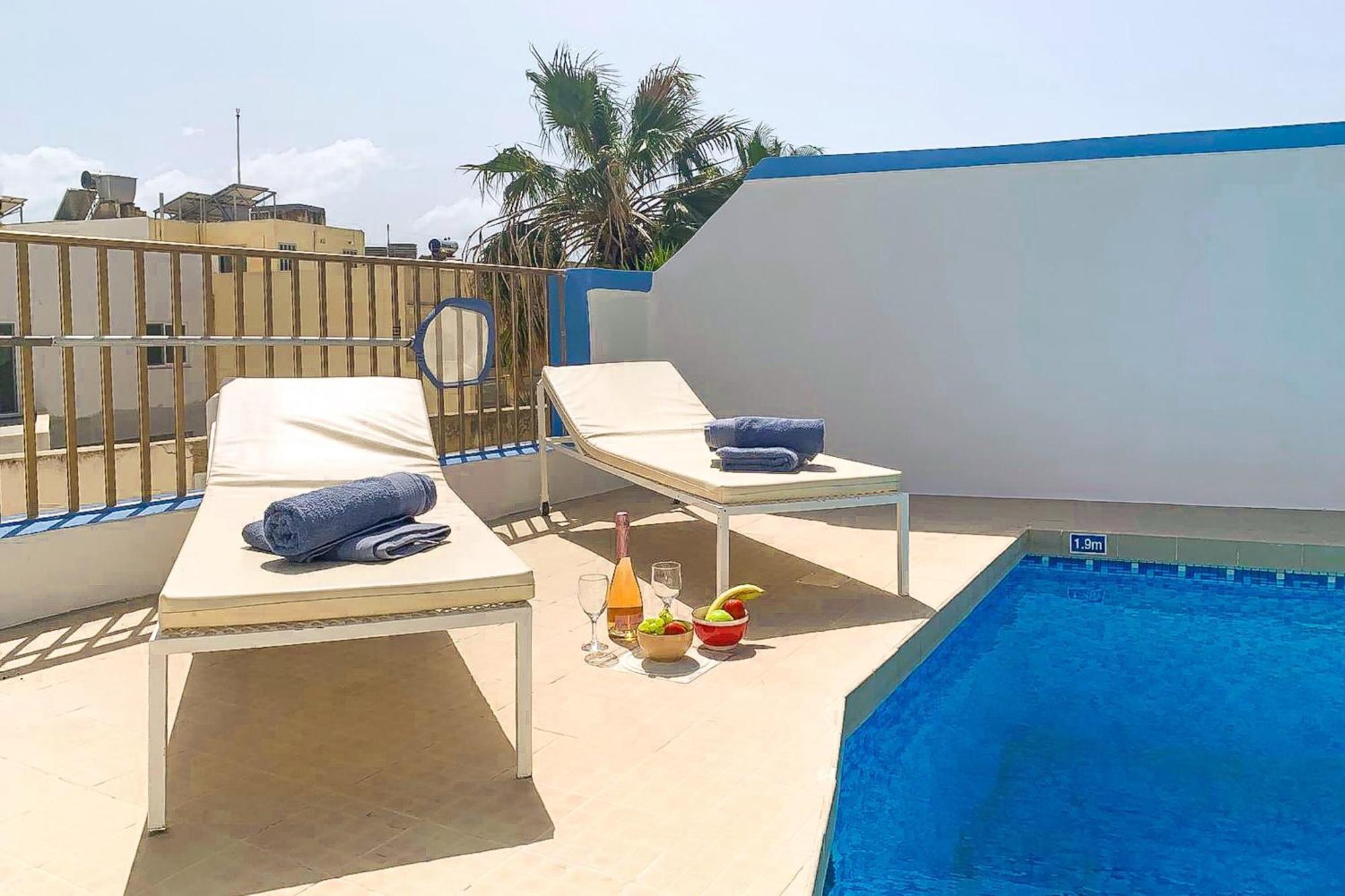 Pool & Sea Merill Apartments Mellieha Exterior photo